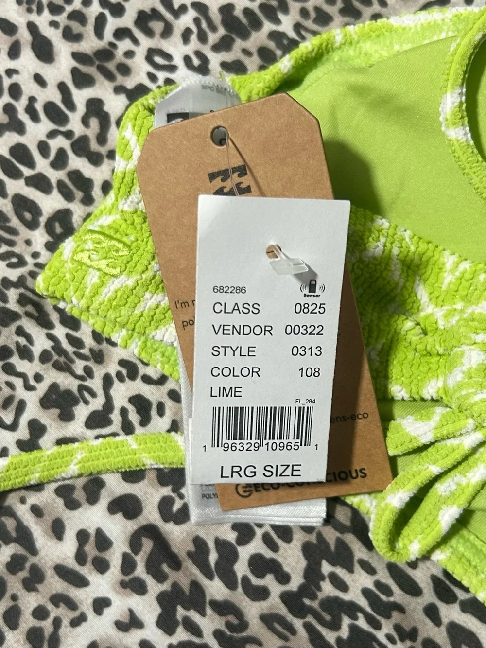 Lime Green Halter Crop Top with White Starburst Print